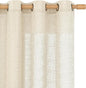 Beige Linen Sheer Curtains 90 inch by LAMIT