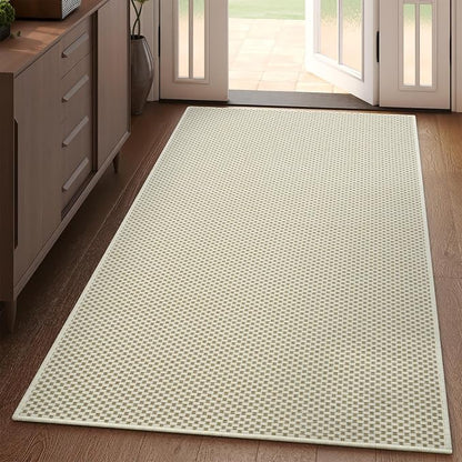 3x5 ft Area Rug Entryway Runner Kitchen Rugs Non Slip Washable Beige | Boho by YDKGL