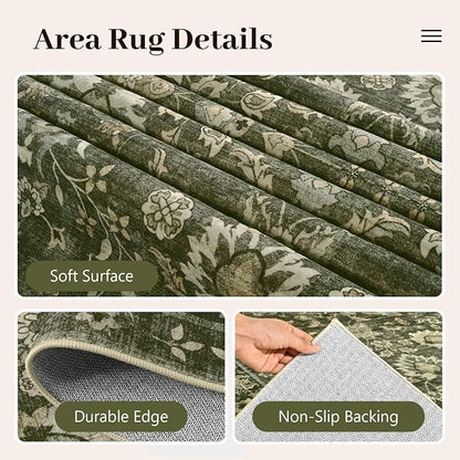 6x9 Ft Large Area Rugs for Living Room, Soft Non-Slip Machine Washable Rug - Image 8