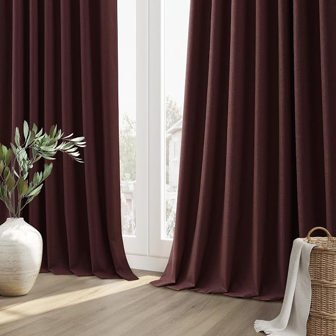 100% Blackout Curtains 90 Inch Length 2 Panels Set - Image 10