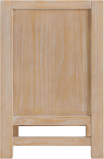 Arden Rustic Wood Nightstand - Image 11