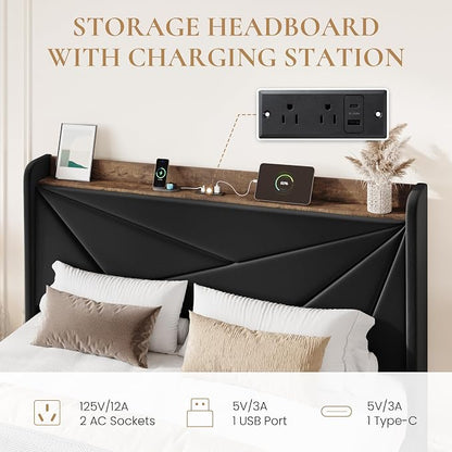 SHA CERLIN Full Size Bed Frame - Image 4