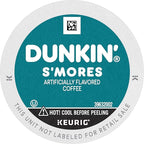 Dunkin’ Medium Roast S’mores Flavored Coffee, 60 Keurig K-Cup Pods