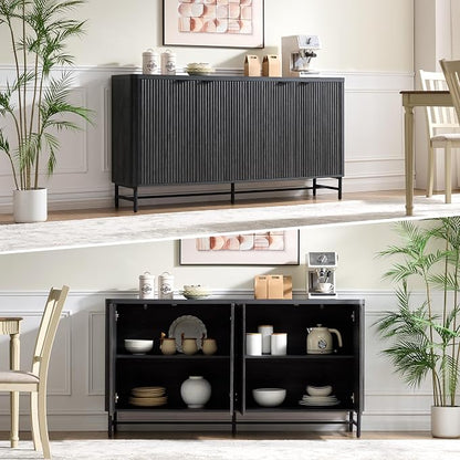 Fatmok 65" Large Sideboard Buffet Cabinet - Image 6