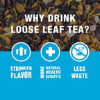 Tiesta Tea - Cherry Punch, Loose Leaf, Sweet Cherry Herbal Tea, Premium Blend, Non-Caffeinated Fruit Blend, Hot or Iced Up to 200 Cups, 16oz Resealable Pouch