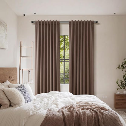 100% Blackout Curtains 102 Inch Length 2 Panels Set - Image 8