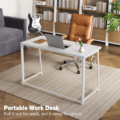 WOHOMO Folding Desk, 47.2" Foldable Computer Desk - Image 8
