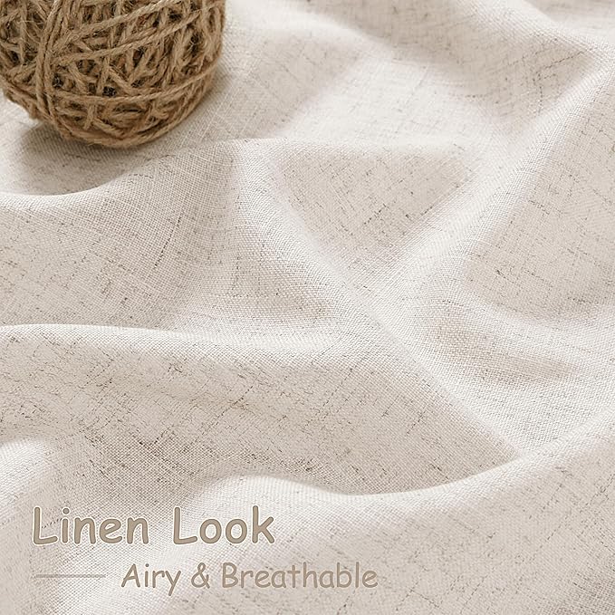 Extra Wide 100x96 Inch Linen Curtains - Image 5