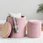 CAROLMADE Set of 2 Round Ottoman by CAROLMADE