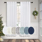 Pitalk White Curtains 38 Inch Wide by Pitalk
