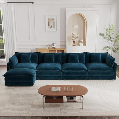 mikibama Modular Sectional Sofa, 146.5 Inch L Shaped Couch Set - Image 8
