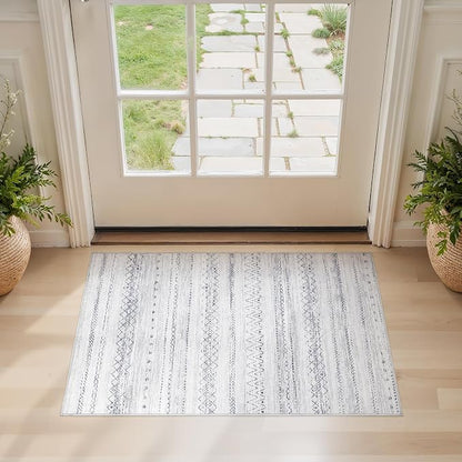 cotiled Washable 2x3 Entryway Rugs: Boho Moroccan Soft Small Rug | Solve Modern - Image 3
