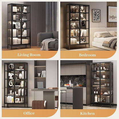Eltean 71" H Display Cabinet - Image 9