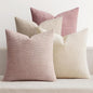 MIULEE Soft Decorative Chenille Pillow Covers Light Pink 18x18 Pack of 4 | by MIULEE