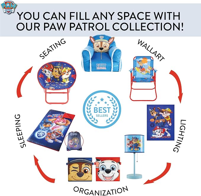 Paw Patrol Skye Toddler 19” Folding Saucer™ Chair - Image 7