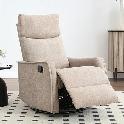 Trustyue Swivel Rocker Recliner Chair, 360° Swivel Recliner - Image 2