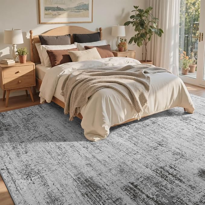 4x6 Ft Area Rugs for Living Room, Soft Non-Slip Washable Rugs Modern Abstract - Image 4