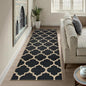 Lahome Moroccan Easy Jute Runner Rug 2x6, Geometric Trellis Woven Long Carpet by Lahome