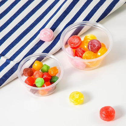 Fit Meal Prep 250 Pack 4 oz Jello Shot Cups with Lids, Disposable Souffle Portion Cups for Sauce