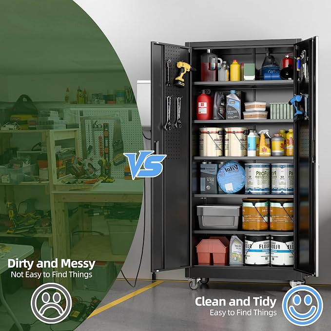 SUXXAN Heavy Duty Metal Storage Cabinet - Image 6