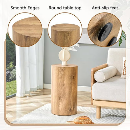 21.6''H Boho Cylinder Side Table - Image 5