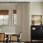 Dark Flax Linen Pinch Pleat Light Filter Curtains 120 Inches Long 2 Panels | by Twodrapes