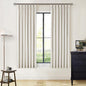 Natural 100% Blackout Pinch Pleated Linen Curtains 63 Inch Long by Twodrapes