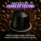 Prince Caffe Espresso Pods – Intensity 7, Medium-Dark Roast, The Espresso Coffee Pods Are Compatible with Nespresso Original Line Machines, 30 Count (3 x 10 Capsules) Premium Quality Coffee Capsules.