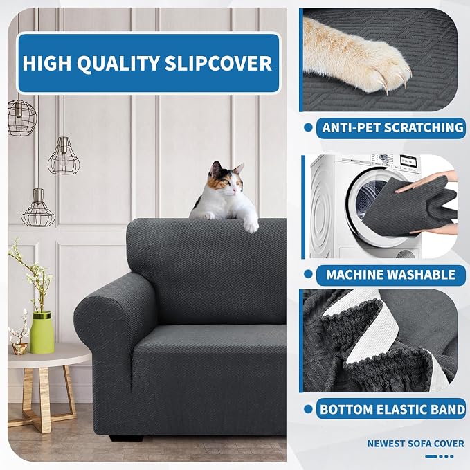 XINEAGE 2026 New Stretch Armchair Covers 1 Piece Chair Slipcovers Chair - Image 6