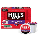 Hills Bros. House Blend Keurig K-Cup Pods for Keurig Brewers – Dark Roast Premium Arabica Blend, Kosher – 1 Pack of 12 Single Serve Pods