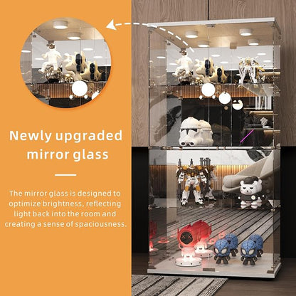 LFT HUIMEI2Y Glass Display Cabinet 4-Shelf - Image 4