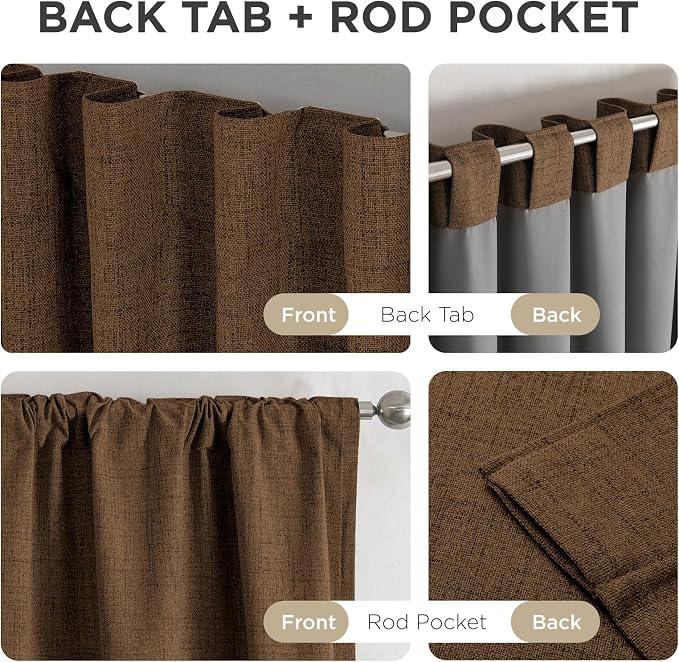 Joydeco Linen Blackout Curtains - Image 6