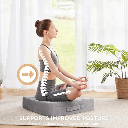 Codi Floor Cushions for Adults, Large Meditation Pillows - Image 5