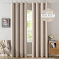 MIULEE 100% Blackout Linen Curtains by MIULEE
