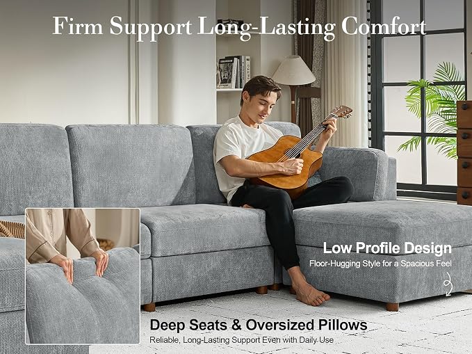 109'' Oversized Modular Sectional Sofa - Image 9
