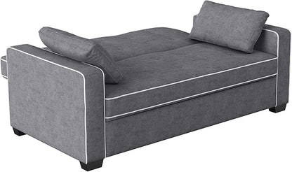 Serta Ainsley 66.5" Convertible Sleeper Loveseat, Full Size, Dreamcoil Comfort - Image 9