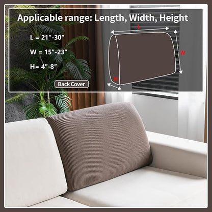 OHSIO Sectional Couch Covers, Wear Resistant Stretch Sofa Covers Washable Soft - Image 2