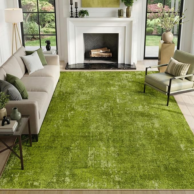 RELEANY Washable 8'x10' Abstract Area Rug by RELEANY