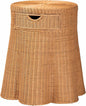 Bali & pari Dayo Scalloped Natural Rattan Console Table by balipari