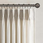 Topfinel 105 Inch Curtains 2 Panels Set, Two Packs Pinch Pleat Back Tab Linen by Topfinel