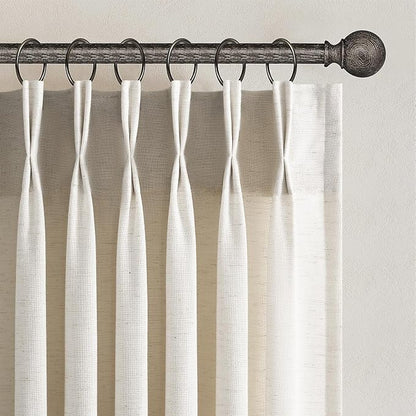 Topfinel Pinch Pleated 94 Inch Curtains 2 Panels by Topfinel