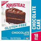 Krusteaz Gluten Free Chocolate Cake Mix, No Artificial Flavors, Colors, or Preservatives, 18 Ounce(Pack of 2)