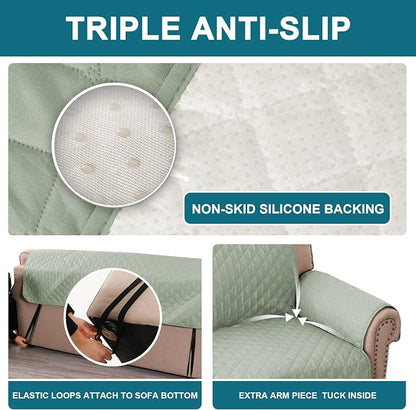 Turquoize 100% Waterproof Sofa Covers Couch Cover Sofa Cover - Image 4