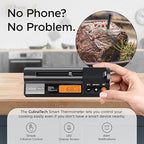 CulinaMeter One: 700FT Wireless Meat Thermometer with LCD Screen, Digital Cooking Food Thermometer for Beef Lamb Turkey, Dual Sensor Measures Internal & Ambient Temp
