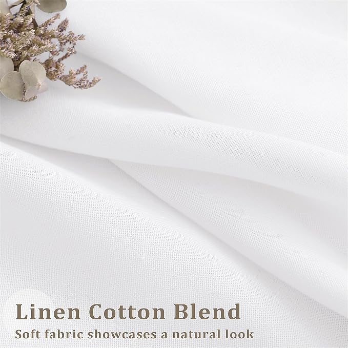 Pinch Pleated Semi Sheer Curtains 132 Inches Long - Image 3