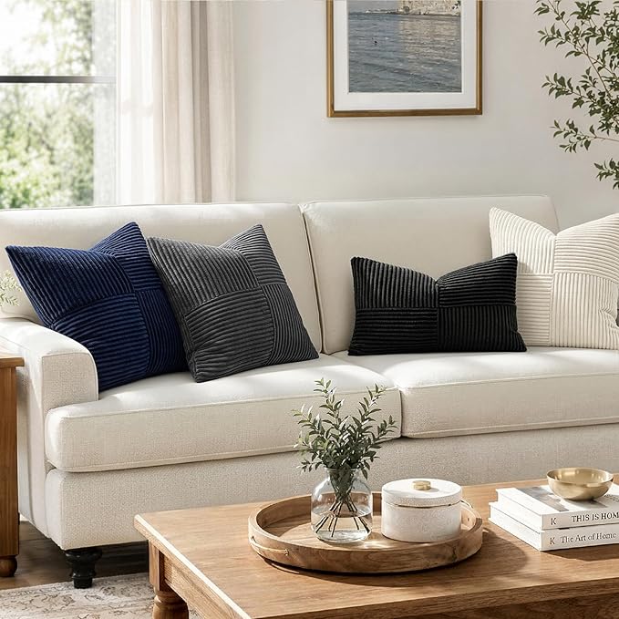 MIULEE Black Decorative Throw Pillow Covers - Image 5