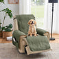 Green Recliner TV Chair Covers, Quilted Décor Water-Repellent Medium Lazy Boy by Pamhaven