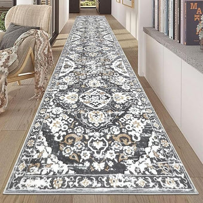 HEBE Hallway Runner Rug 2'8''x14', Washable Non Slip Kitchen Rug Runner | Soft by HEBE