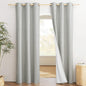 NICETOWN Grey Noise and Lights Block Out Curtains, 2 Panels, 42-inch W by by NICETOWN