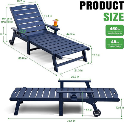 Outdoor Lounge Chair Set of 2 - Image 3